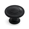 HESTIA HARDWARE 20 Pack | Black Cabinet Knobs Kitchen Knobs