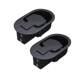 Buaak 2PCS Recliner Chair Parts, Aluminum Metal Pull Recliner Handle, Leather Recliner Chair Handle, Armchair Accessories for Most Furniture Recliners and Sofas (Black)