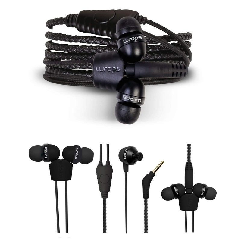 Wraps WRAPSLBLK-V15M Midbass In-Ear-Kopfhörer Leder braun
