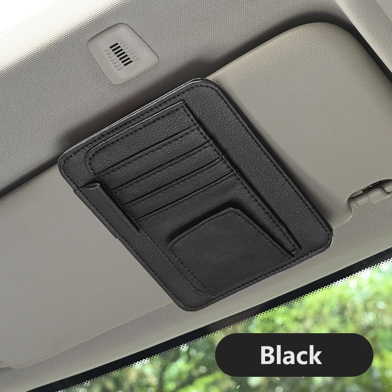 Car Sun Visor Organizer for Cards & Glasses – Multifunction