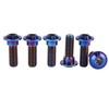 UHDFBDHF 6Pcs Titanium Bolt M8 x 20mm 25mm Motorcycle Rear