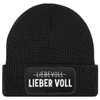 MoonWorks® Men's Beanie with Patch Knitted Hat with Drinking Saying