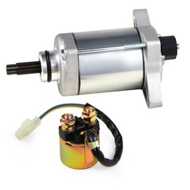 San-IgniteX Starter Motor with Relay - Essential Powersports Parts for Rancher 420 Accessories (TRX420/Foreman 500/Pioneer 500) - Replaces 31200-HP5-601, 31200-HR0-F01, 31200-HN5-M01​