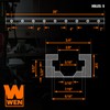 WEN 36-Inch Universal T-Track Kit for Woodworking, 2-Pack (WAT360)