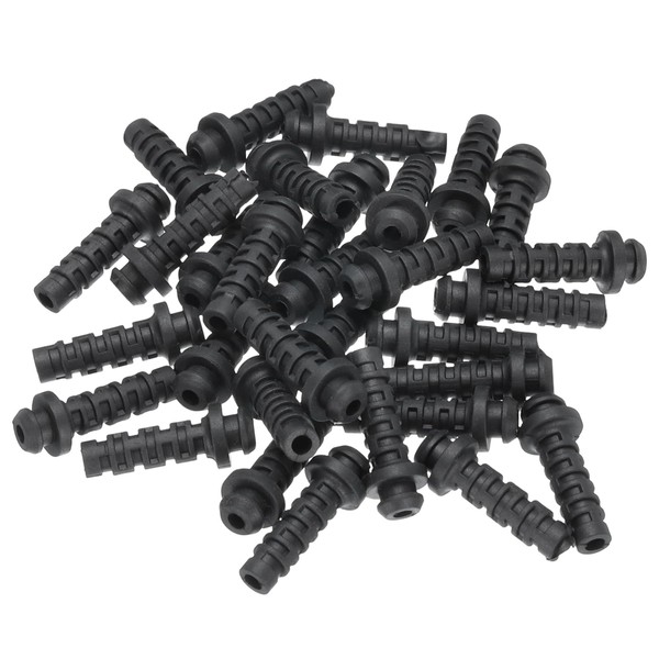 sourcing map 30pcs 3mm Strain Relief Cord Connector Cable Bushing
