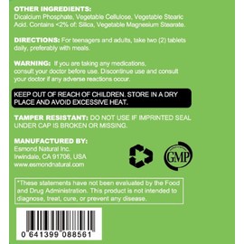 Esmond Natural: Well Growing Tablet (Improve Growth & Physical Function), GMP, Natural Product Assn Certified, Made in USA - 60 Tablets