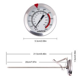 Kitchen Analogue Meat Thermometer, Easy Read Food Probe, Cooking, Roasting, BBQ, 20/30CM Probe?lengt, Temperature Measure Gauge for Perfect Roast Every