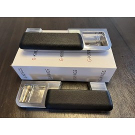 KK 1964 1965 1966 1967 A Body Chrome Rear Arm Rest Bases and Black Pads Assembly