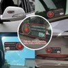 WUSJCOF 2 x Warning Dash Cam Recording Window Stickers Vehicle