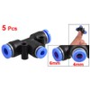 sourcingmap 5 Pcs 6mm to 4mm Quick Joint Air Pneumatic