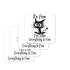 Coaster Cat Its Fine I'm Fine Everything is fine joke