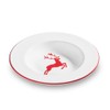 GMUNDNER KERAMIK Soup Plate, Deer Ruby, 9.4-Inch