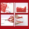 Red Office Supplies,UPIHO Red Desk Accessories,Stapler and Tape Dispenser Set
