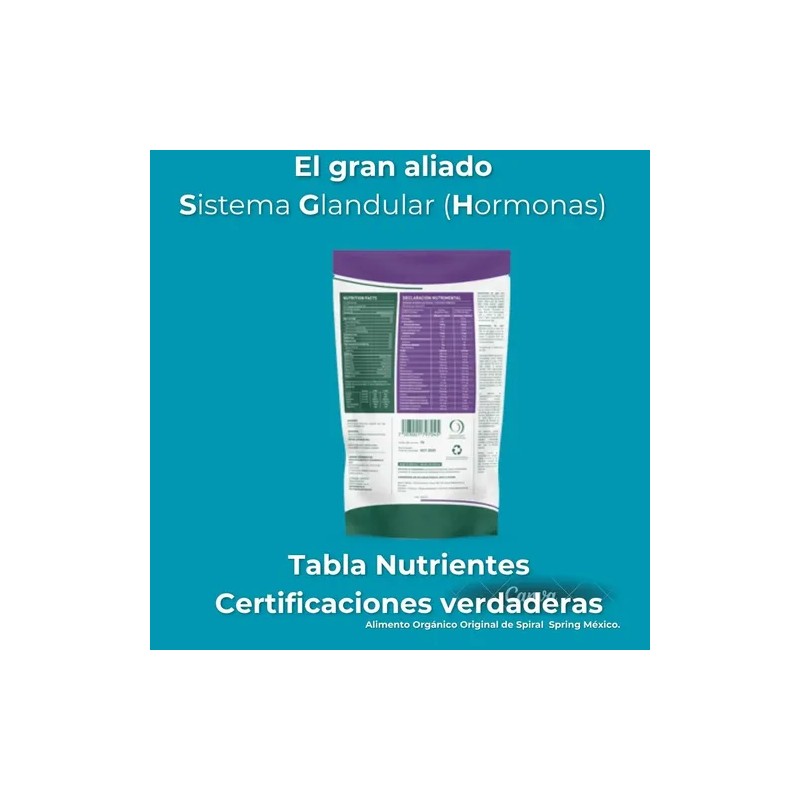 Espirulina + Lecitina De Soya 2 Bolsas De 200grs C/u