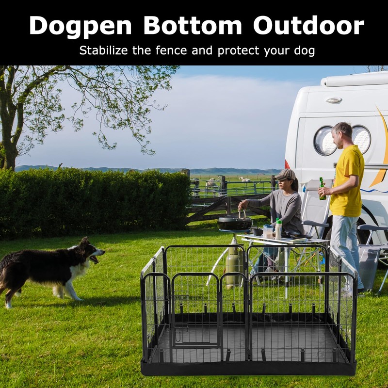 PJYuCien Rectangle Dog Playpen Bottom Pad - Fits 8 Panels