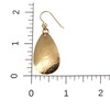 Small Hammered Bronze Teardrop Earrings