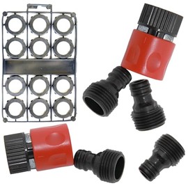 Hose Repair Upgrade Garden Pack Quick Connect 3/4" Snap Connector Adapter/Timer/Washers Accessories (Hose Connect)