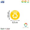GamesMonkey® - Recycling Stickers for Recycling Garbage V4 – Washable