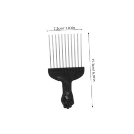 OHPHCALL Steel Needle Comb Oil Afro Comb Scalp Brush Hair Tool for Women Men Boys and Girls Wide Tooth Hair Styling Comb