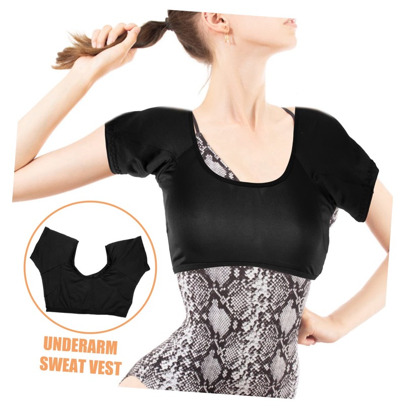 Healeved 2pcs Armpit Sweat Vest Underarm Pads for Sweating Washable