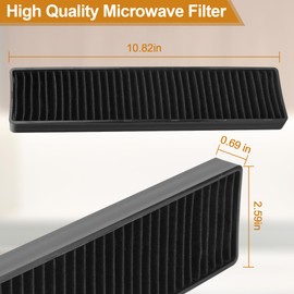 Replacement Filter Fit for LG Microwave Filter 5230W1A003A LMV1650ST, LMV1650SW LMV2031BD Microwave Grease Filter Microwave Charcoal Air Filte for lmv1650st lmv2031st Parts Charcoal Filter-Pack of 2