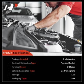 A-Premium Engine Variable Valve Timing (VVT) Solenoid Compatible with Hyundai Accent 2010-2011 & Kia Rio, Rio5 2010, L4 1.6L, Replace# 24355-26800