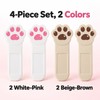 Cat Paw Toilet Seat Lifter Handle – 4 Pack Self-Adhesive