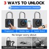 eLinkSmart Fingerprint Gym Locker Lock, Keyless Biometric Padlock, Weatherproof Electronic