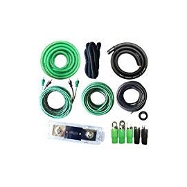 SoundBox 0 Gauge Amp Kit Complete AWG Amplifier Install Wiring Cables - 9500W