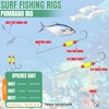 JellyArch 12 Pcs Pompano Rigs for Surf Fishing Offshore Surf