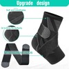 CYCLXY Ankle Brace and Compression Sleeves (Gray, Medium)