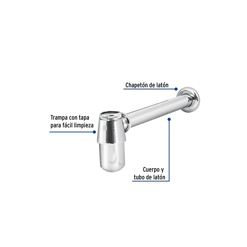 Foset CE-211, Céspol de bote sin contra para lavabo de