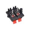 sourcing map WP4-03 4-Way Spring Power Speaker Connector Clip Push
