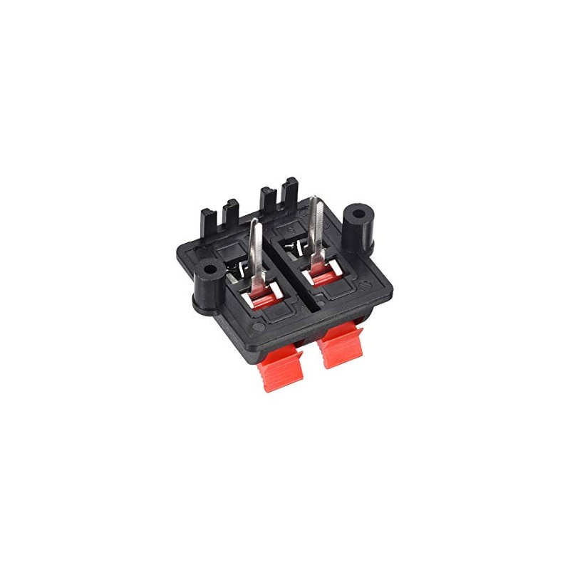 sourcing map WP4-03 4-Way Spring Power Speaker Connector Clip Push