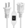 VSEER 2 Prong Polarized Plug Extension Cord with On Off
