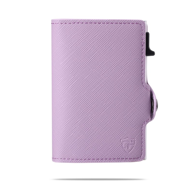 [Conceal Plus] カードblocrミニマリスト財布Bestメンズクレジットカードホルダー|スリムRFIDブロックフロントポケット財布デザインメンズorレディース カラー (ソフトピンク)