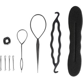 Accesorios para el peinado del cabello, nueva moda Hair Bun Maker Trenzado Styling Disk Twist Tools Accesorios de bricolaje, Kit de herramientas para modelar el cabello (#2)