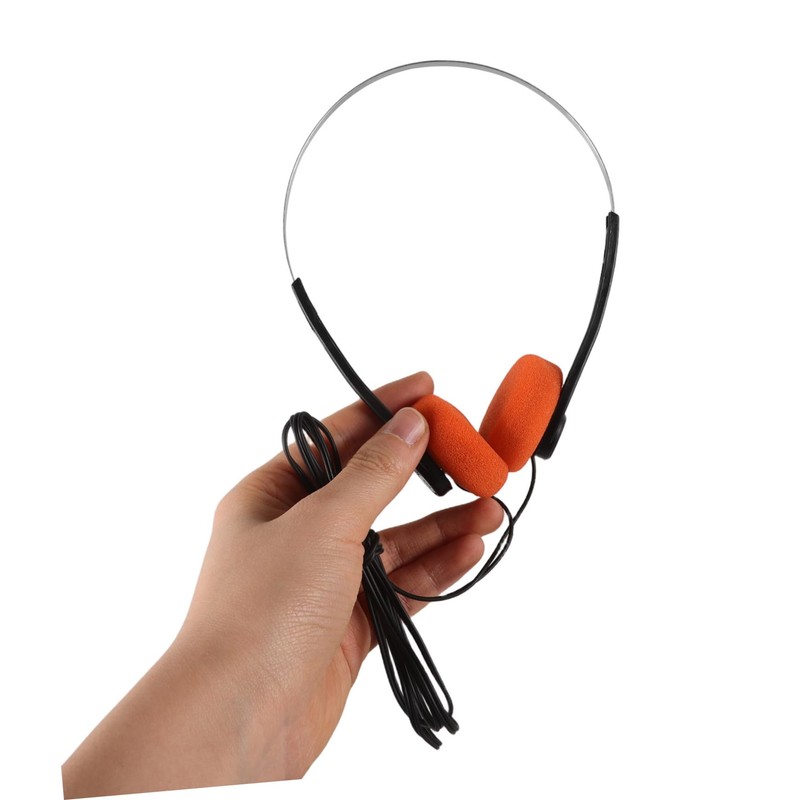TEHAUX Lightweight Retro Ear Headphones for Students with Adjustable Headband