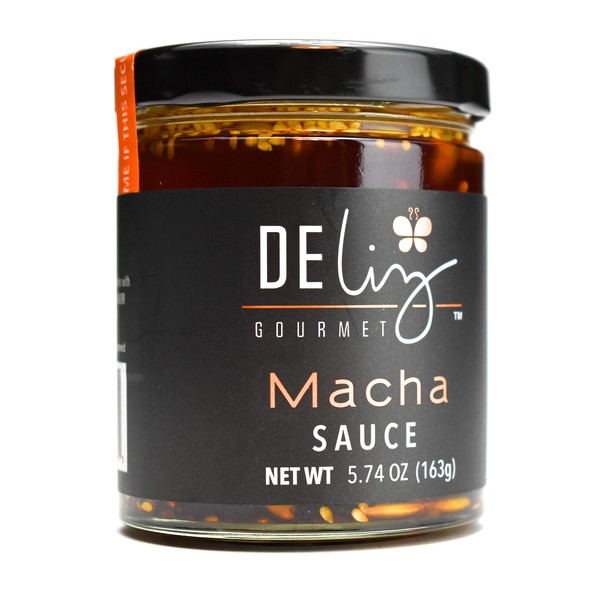 Deliz Gourmet ‘Macha’ Sauce, Oil-based combination dried chillies, pumpkin seeds and sesame seeds, 8 oz.
