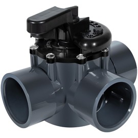 Ussuray 3 Way Pool Valve 2 Inch, Positive Non-Lube Diverter Valve Replacement for 263028 Valve, Used for Pools and Spas, Works with Heaters, Chemical Dispensers, and Salt Generators