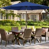 Blissun 9ft Patio Umbrella Replacement Canopy, Market Umbrella Top, Outdoor