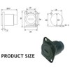 PENGLIN USB 3.1 Type C Coupler for Panel Mounting, USB