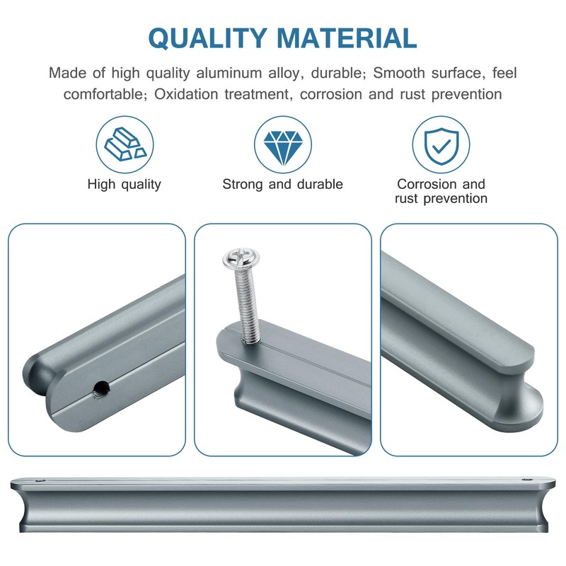Mynoozi 10 Pack 180mm Long (160mm Hole Centre) Kitchen Cabinet
