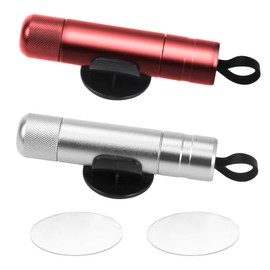 UptVin Pack of 2 Car Safety Hammer, Portable Window Breaker and Seat Belt Cutter for Car Window Emergency Rescue Tool - Silver & Red