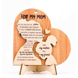 Gifts For Mom From Daughter, Mom Birthday Gift Ideas, Cool Mothers Day Gifts For Mom, Best Mom Ever Gifts, Mom Stuff, Mom and Daughter Wooden, First My Mother Now My Friend Wooden Mother's Day Gifts