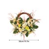 Artificial Wreath Yellow Wild Daisy Half Wreath Easter Decoration Wreath
