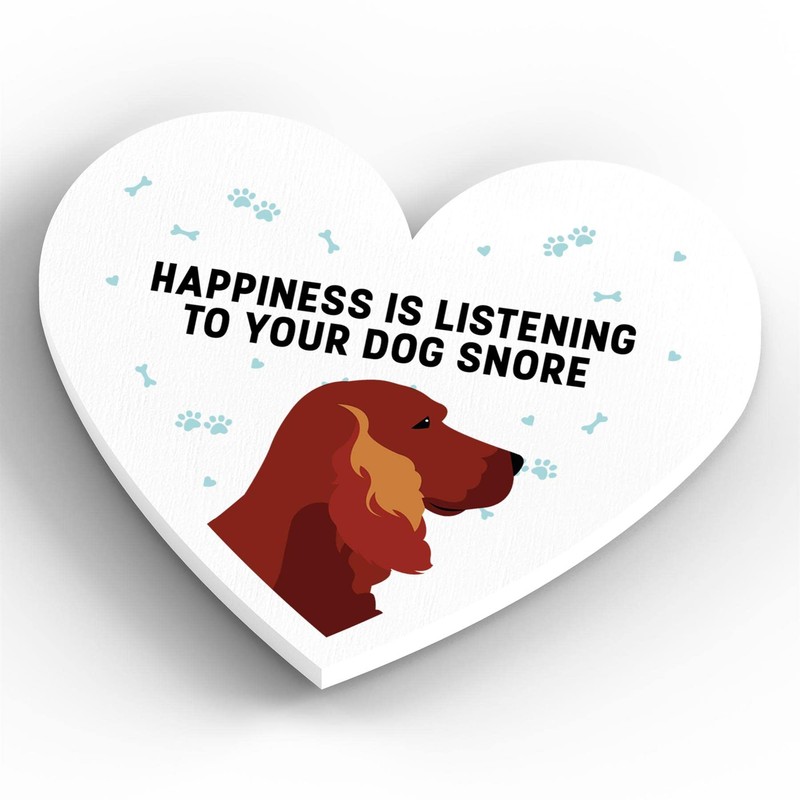 Global Designs Red Setter Happiness Is Your Dog Snoring Katie