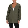 PESION Women's Waterproof Raincoat Lightweight Rain Jacket Trench Coat Hooded