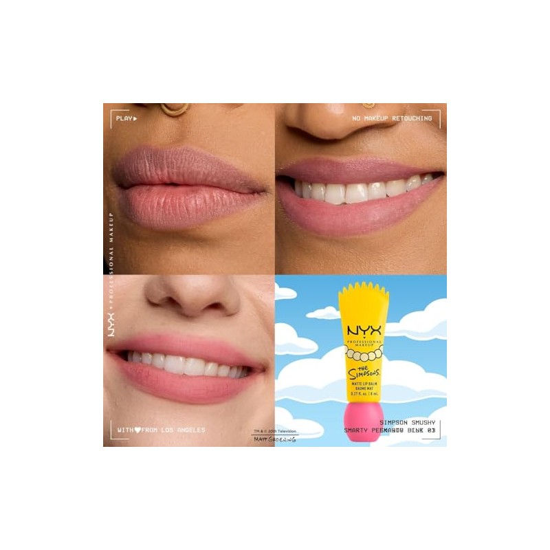 NYX PROFESSIONAL MAKEUP Smushy Matte Lip Balm, Smarty Pink (rosa)