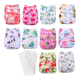 Pañales Ecologicos Reutilizables Para Bebes Paquete De 10                                                                                             